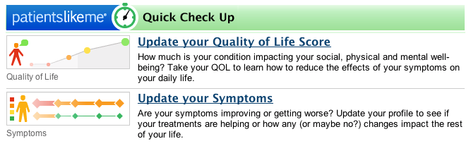 PatientsLikeMe "Checkup" Reminder Emails