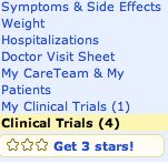 Clinical Trials Link on Every Patient Profile