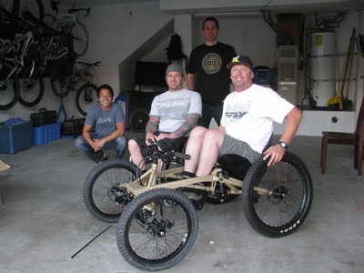 MLR and Friends Showing Off the 4Cross DH Gravity Wheelchair