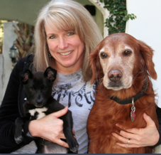 Dr. Dee Kite ("Coach Dee") with Her Dogs, Trixie and Coconina