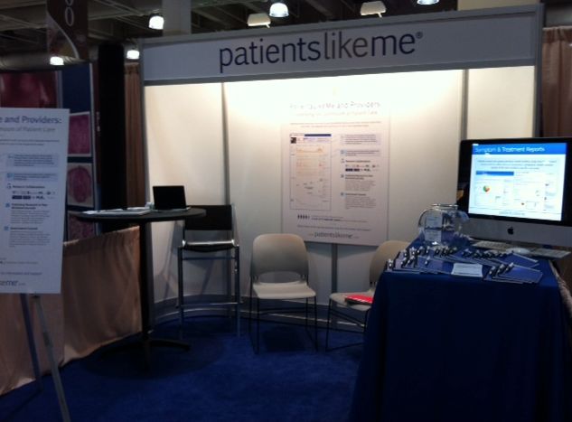 A Glimpse of the PatientsLikeMe Booth Before the Attendees Arrived